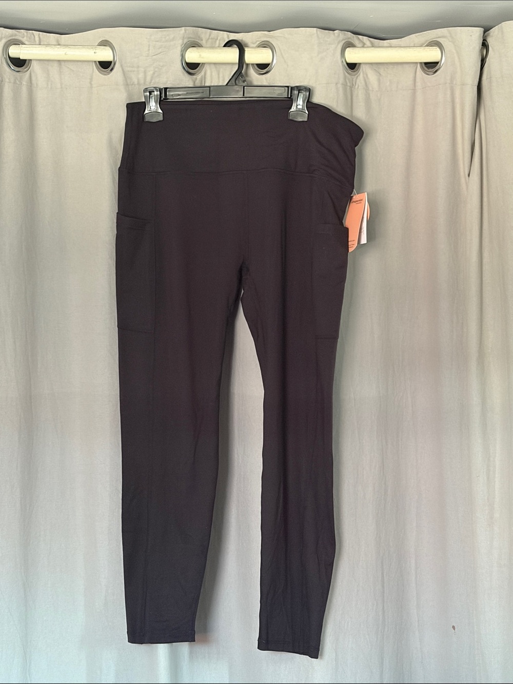 Shapermint Black High-Waist Leggings with Side Pockets